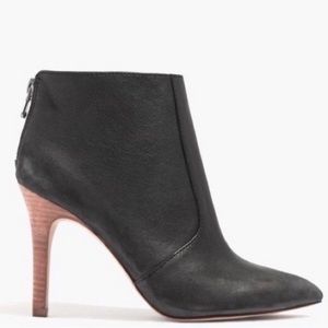 Madewell Jules Ankle Boots Black Leather Size 9